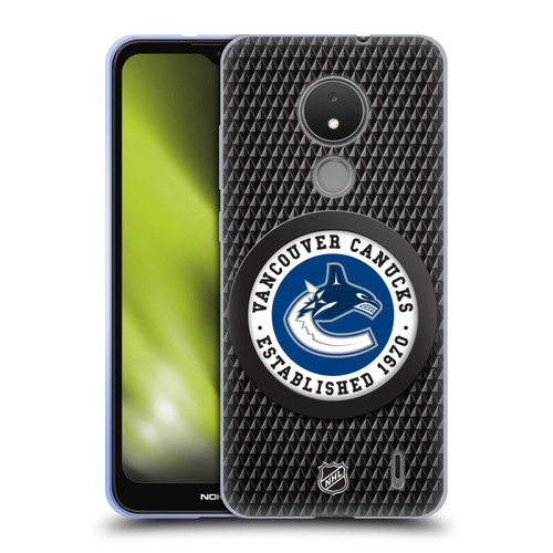 NHL Vancouver Canucks Puck Texture Soft Gel Case for Nokia C21