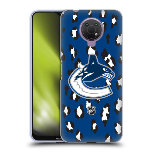 NHL Vancouver Canucks Leopard Patten Soft Gel Case for Nokia G10