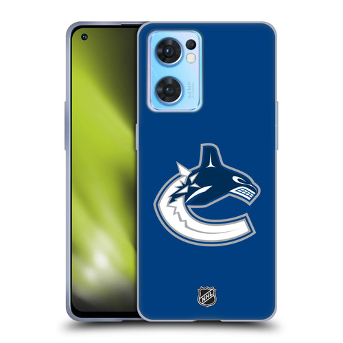 NHL Vancouver Canucks Plain Soft Gel Case for OPPO Reno7 5G / Find X5 Lite