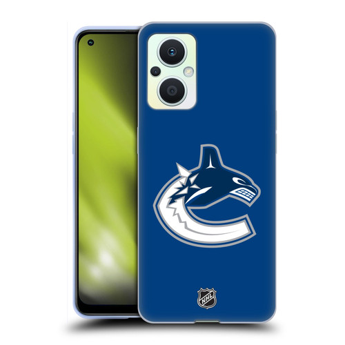 NHL Vancouver Canucks Plain Soft Gel Case for OPPO Reno8 Lite