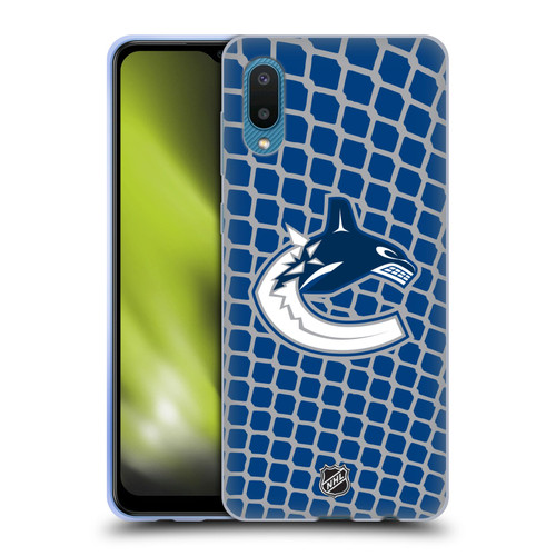 NHL Vancouver Canucks Net Pattern Soft Gel Case for Samsung Galaxy A02/M02 (2021)