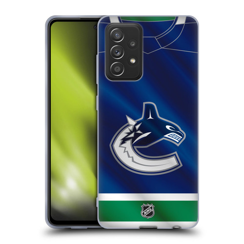 NHL Vancouver Canucks Jersey Soft Gel Case for Samsung Galaxy A52 / A52s / 5G (2021)