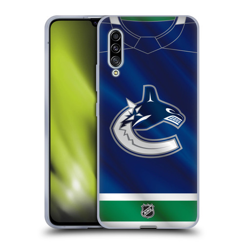 NHL Vancouver Canucks Jersey Soft Gel Case for Samsung Galaxy A90 5G (2019)