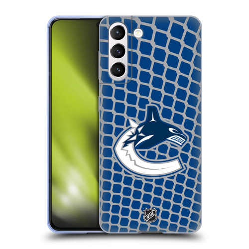 NHL Vancouver Canucks Net Pattern Soft Gel Case for Samsung Galaxy S21 5G