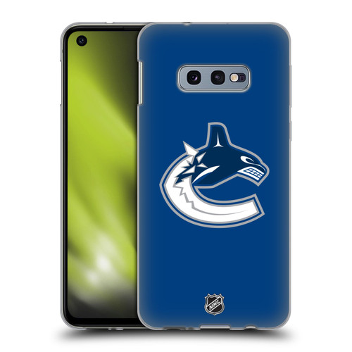 NHL Vancouver Canucks Plain Soft Gel Case for Samsung Galaxy S10e