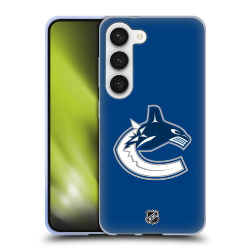 NHL Vancouver Canucks Plain Soft Gel Case for Samsung Galaxy S23 5G