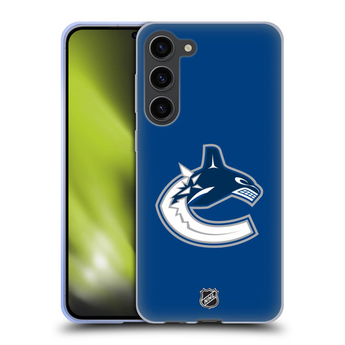 NHL Vancouver Canucks Plain Soft Gel Case for Samsung Galaxy S23+ 5G