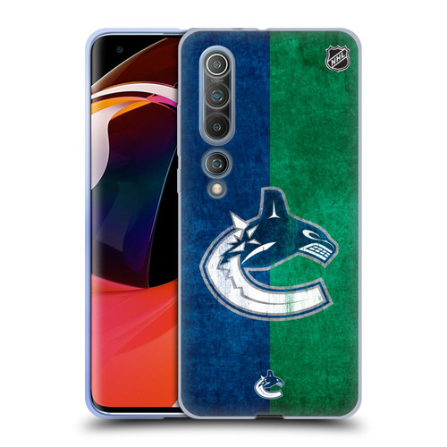 NHL Vancouver Canucks Half Distressed Soft Gel Case for Xiaomi Mi 10 5G / Mi 10 Pro 5G