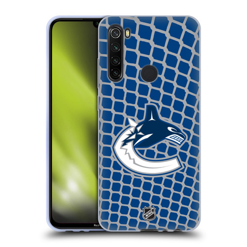 NHL Vancouver Canucks Net Pattern Soft Gel Case for Xiaomi Redmi Note 8T