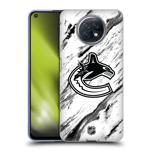 NHL Vancouver Canucks Marble Soft Gel Case for Xiaomi Redmi Note 9T 5G