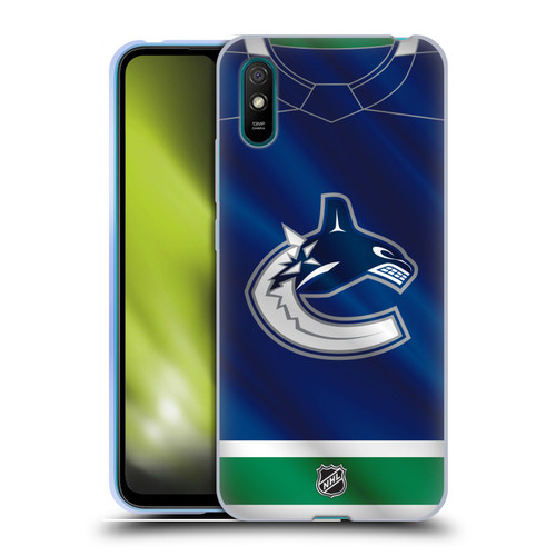 NHL Vancouver Canucks Jersey Soft Gel Case for Xiaomi Redmi 9A / Redmi 9AT