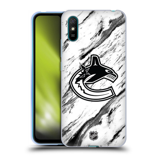 NHL Vancouver Canucks Marble Soft Gel Case for Xiaomi Redmi 9A / Redmi 9AT