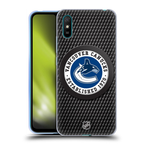 NHL Vancouver Canucks Puck Texture Soft Gel Case for Xiaomi Redmi 9A / Redmi 9AT