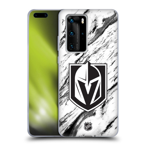 NHL Vegas Golden Knights Marble Soft Gel Case for Huawei P40 Pro / P40 Pro Plus 5G