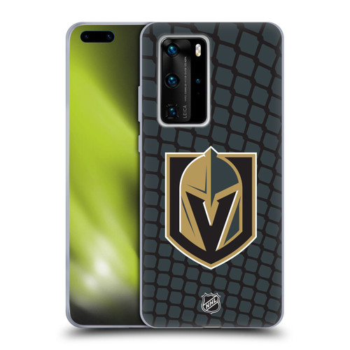 NHL Vegas Golden Knights Net Pattern Soft Gel Case for Huawei P40 Pro / P40 Pro Plus 5G