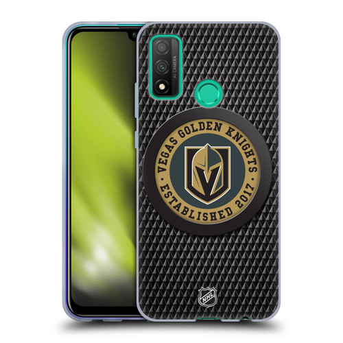 NHL Vegas Golden Knights Puck Texture Soft Gel Case for Huawei P Smart (2020)