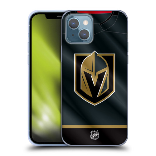 NHL Vegas Golden Knights Jersey Soft Gel Case for Apple iPhone 13