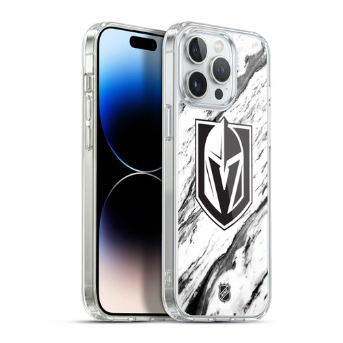 NHL Vegas Golden Knights Marble Soft Gel Case for Apple iPhone 13 Pro Max