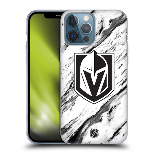 NHL Vegas Golden Knights Marble Soft Gel Case for Apple iPhone 13 Pro Max