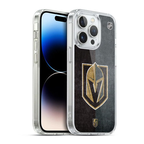 NHL Vegas Golden Knights Half Distressed Soft Gel Case for Apple iPhone 13 Pro