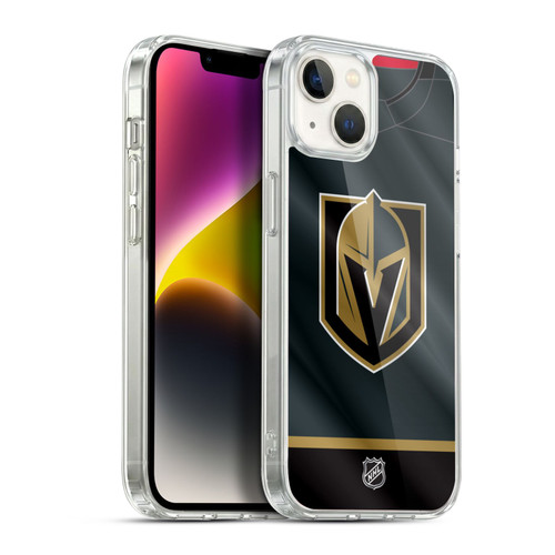 NHL Vegas Golden Knights Jersey Soft Gel Case for Apple iPhone 14 Plus