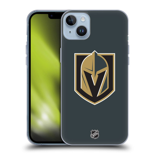 NHL Vegas Golden Knights Plain Soft Gel Case for Apple iPhone 14 Plus