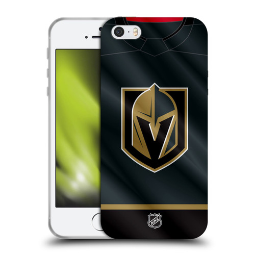 NHL Vegas Golden Knights Jersey Soft Gel Case for Apple iPhone 5 / 5s / iPhone SE 2016