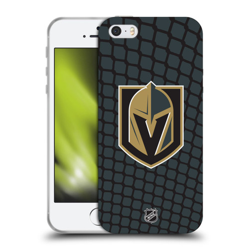 NHL Vegas Golden Knights Net Pattern Soft Gel Case for Apple iPhone 5 / 5s / iPhone SE 2016