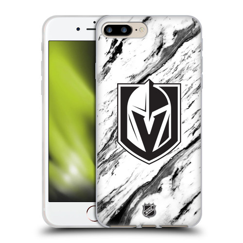 NHL Vegas Golden Knights Marble Soft Gel Case for Apple iPhone 7 Plus / iPhone 8 Plus