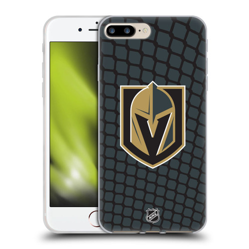 NHL Vegas Golden Knights Net Pattern Soft Gel Case for Apple iPhone 7 Plus / iPhone 8 Plus