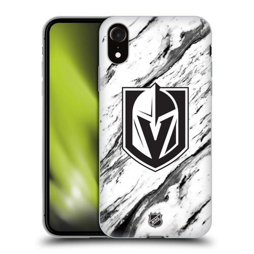 NHL Vegas Golden Knights Marble Soft Gel Case for Apple iPhone XR