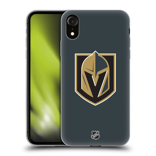 NHL Vegas Golden Knights Plain Soft Gel Case for Apple iPhone XR