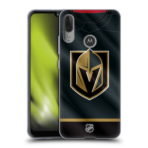 NHL Vegas Golden Knights Jersey Soft Gel Case for Motorola Moto E6 Plus