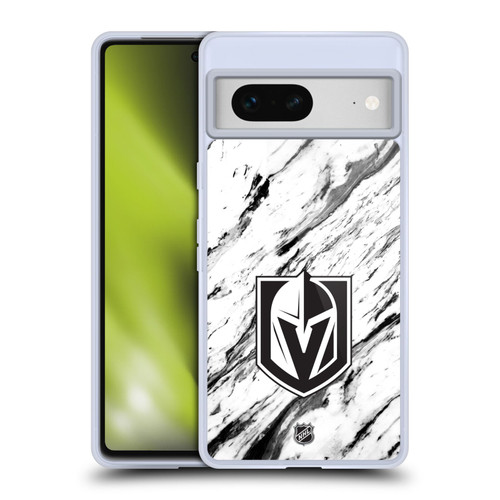 NHL Vegas Golden Knights Marble Soft Gel Case for Google Pixel 7