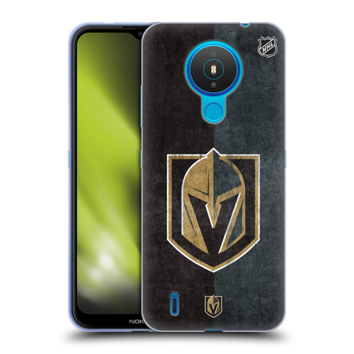 NHL Vegas Golden Knights Half Distressed Soft Gel Case for Nokia 1.4