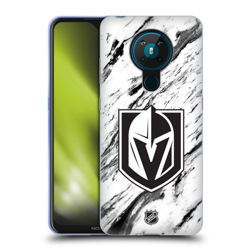 NHL Vegas Golden Knights Marble Soft Gel Case for Nokia 5.3