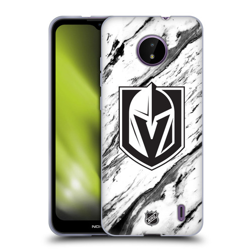 NHL Vegas Golden Knights Marble Soft Gel Case for Nokia C10 / C20