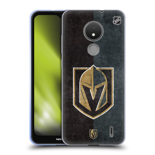 NHL Vegas Golden Knights Half Distressed Soft Gel Case for Nokia C21