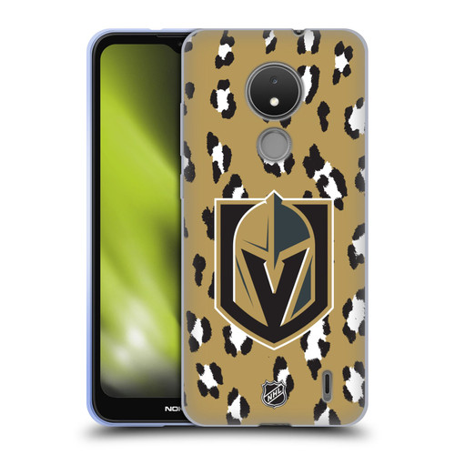 NHL Vegas Golden Knights Leopard Patten Soft Gel Case for Nokia C21