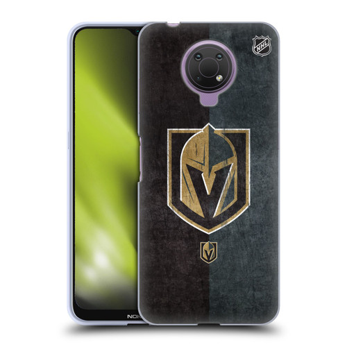 NHL Vegas Golden Knights Half Distressed Soft Gel Case for Nokia G10