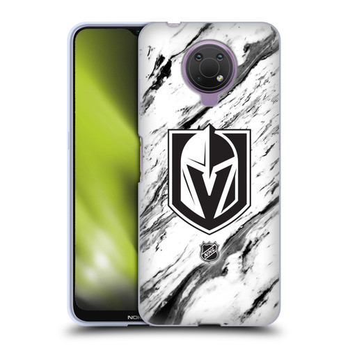 NHL Vegas Golden Knights Marble Soft Gel Case for Nokia G10