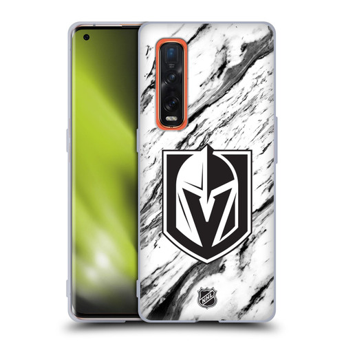 NHL Vegas Golden Knights Marble Soft Gel Case for OPPO Find X2 Pro 5G