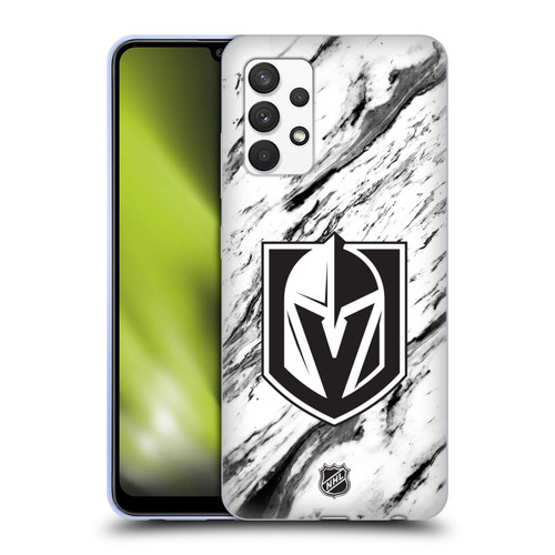 NHL Vegas Golden Knights Marble Soft Gel Case for Samsung Galaxy A32 (2021)