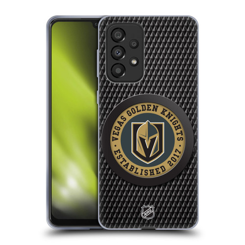 NHL Vegas Golden Knights Puck Texture Soft Gel Case for Samsung Galaxy A33 5G (2022)