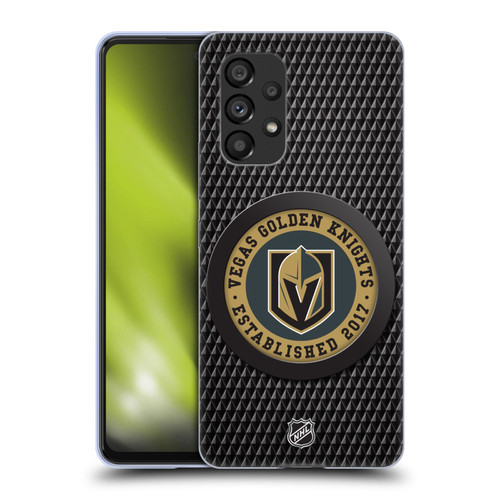 NHL Vegas Golden Knights Puck Texture Soft Gel Case for Samsung Galaxy A53 5G (2022)