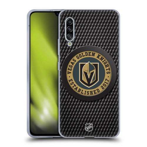 NHL Vegas Golden Knights Puck Texture Soft Gel Case for Samsung Galaxy A90 5G (2019)