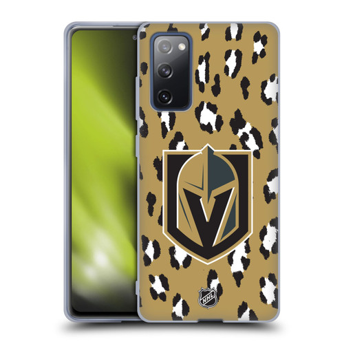 NHL Vegas Golden Knights Leopard Patten Soft Gel Case for Samsung Galaxy S20 FE / 5G