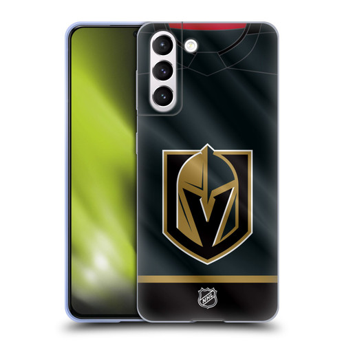 NHL Vegas Golden Knights Jersey Soft Gel Case for Samsung Galaxy S21 5G