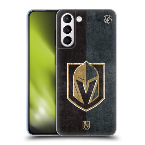 NHL Vegas Golden Knights Half Distressed Soft Gel Case for Samsung Galaxy S21+ 5G