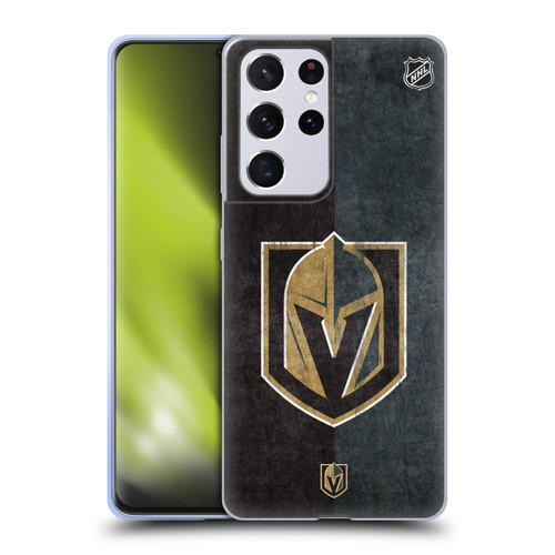 NHL Vegas Golden Knights Half Distressed Soft Gel Case for Samsung Galaxy S21 Ultra 5G